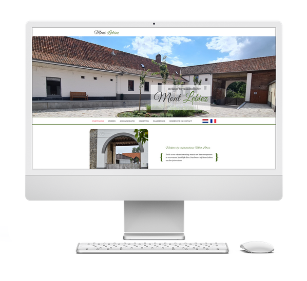 Website ontwerp voorbeeld Mont lebiez